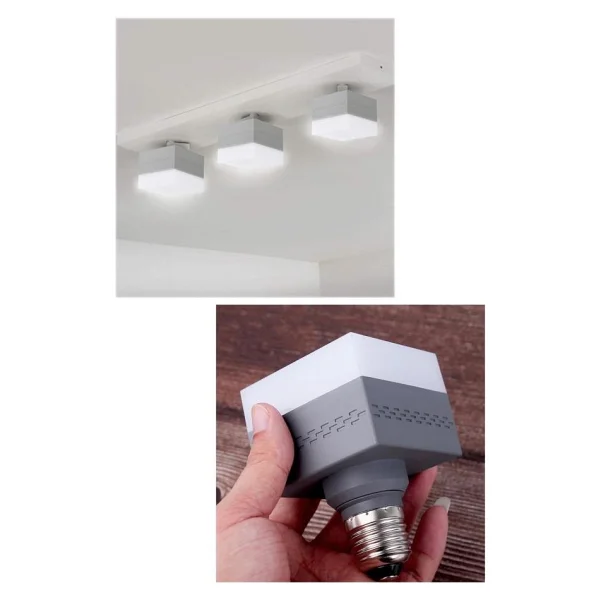 Zmr 30W Kare Led Ampul Gri 6500K Beyaz Isik Jumbo Torch Lamba - Görsel 4