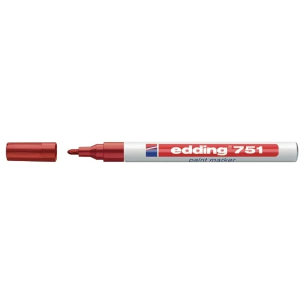 Edding 751 Kırmızı Dekorasyon Marker Kalemi - Görsel 8