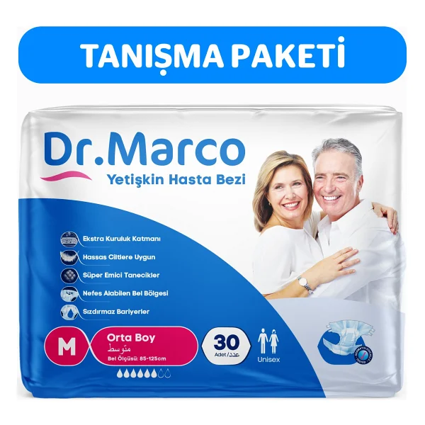 Dr. Marco Belbantlı Orta Boy M 30'lu Hasta Bezi - Görsel 3