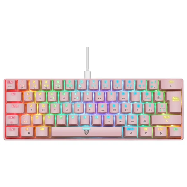 Blueforce Majesty RGB TKL Red Switch Kablolu Mekanik Oyuncu Klavyesi - Görsel 4