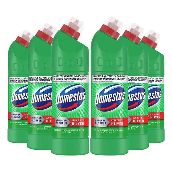 Domestos Dağ Esintisi Çamaşır Suyu 750 ml 6'lı - Görsel 2