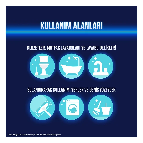 Domestos Dağ Esintisi Çamaşır Suyu 750 ml 6'lı - Görsel 7