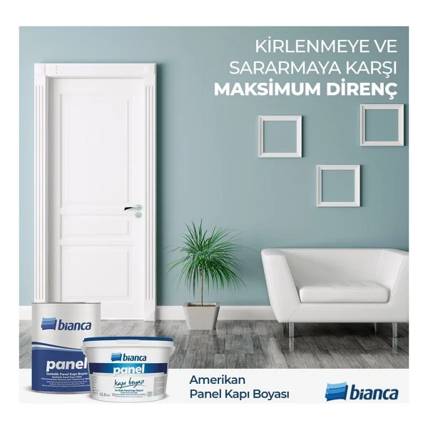 Bianca Panel 2.5 lt Su Bazlı Kapı Boyası - Görsel 3
