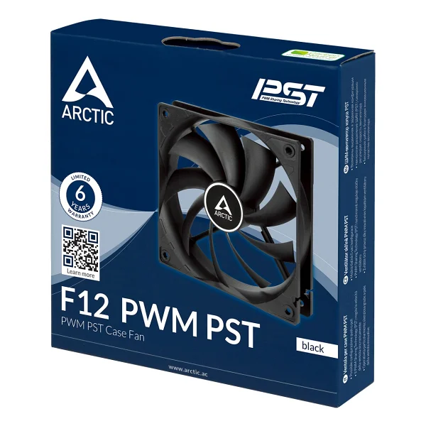 Arctic F12 PWM PST ACFAN00200A Siyah 12 cm Kasa Fanı - Görsel 2