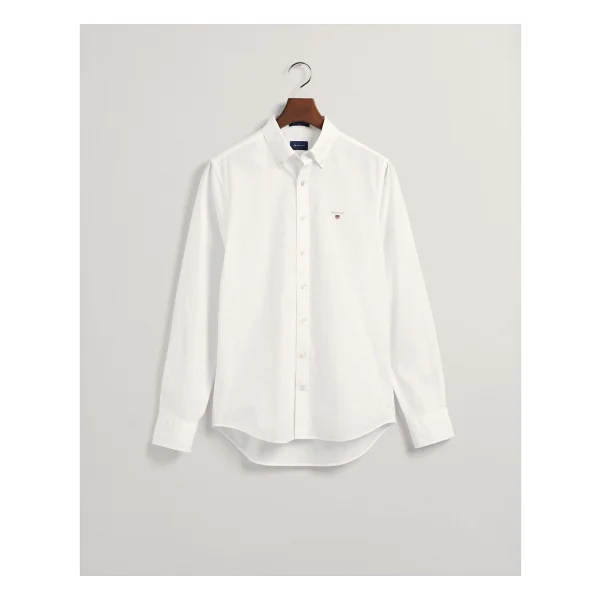 Gant Oxford Slim Fit Gömlek - 2XL - 001-Beyaz - Görsel 3