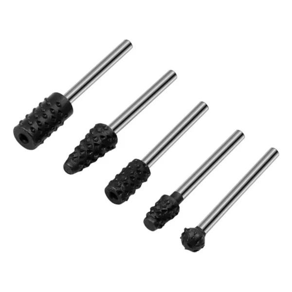 Depolife 5 Parça Hss Ahşap Için Törpü Freze Uç Seti Dremel Benzeri Gravür Makinası Için Kalıpçı 3.17MM Sap - Görsel 6