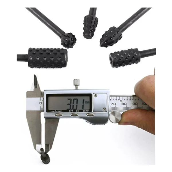 Depolife 5 Parça Hss Ahşap Için Törpü Freze Uç Seti Dremel Benzeri Gravür Makinası Için Kalıpçı 3.17MM Sap - Görsel 2