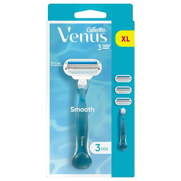 Gillette Venus Smooth 3 Başlıklı Kadın Tıraş Bıçağı - Görsel 3