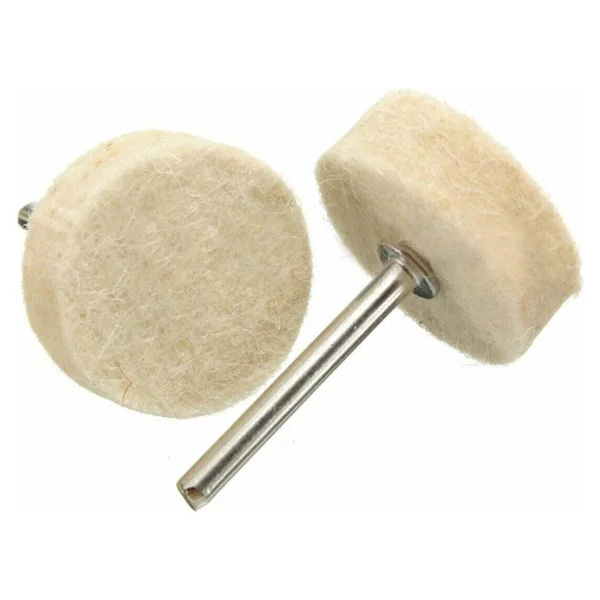 Depolife Polisaj Cila Parlatma Keçesi Yün Matkap Ucu Keçe Dremel 13/25/30mm Toplam 30 Adet Keçe + 3 Aparat - Görsel 3