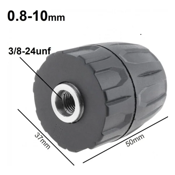 Depolife Şarjlı Matkap Uyumlu Mandren 1-10MM 3-8mm Profesyonel Kullanım Otomatik Anahtarsız Süpra Mandren - Görsel 3