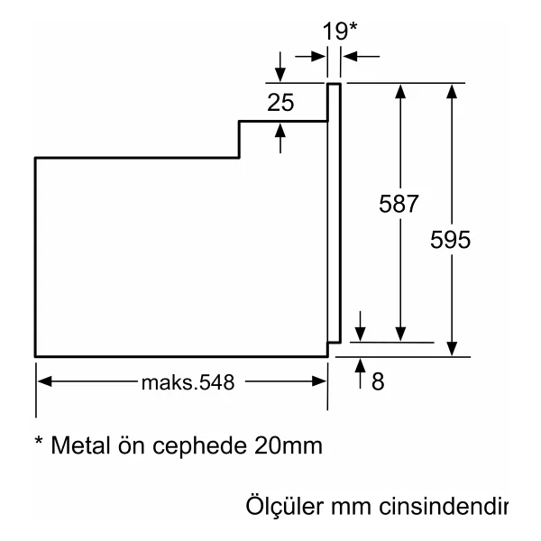 Siemens HB514FBR0T Siyah Ankastre Fırın - Görsel 6