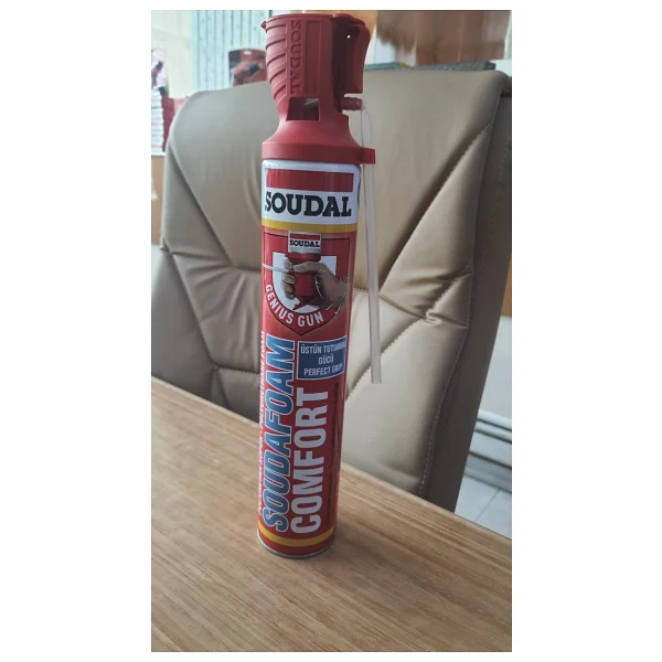 Soudal Soudafoam Comfort Üstün Yapıştırma Gücüne Sahip Poliüretan Montaj Köpüğü 750 ml (12 Adet) - Görsel 2