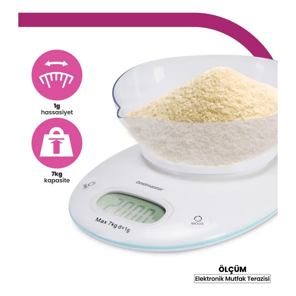 Goldmaster IN-6121 Ölçüm Mutfak Tartısı - Görsel 6