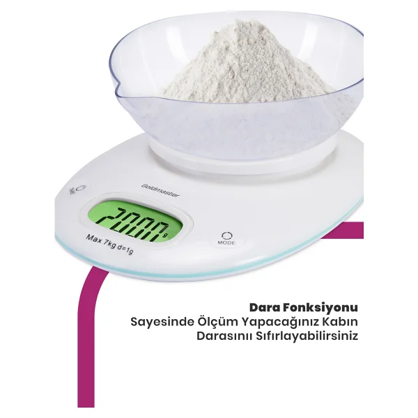 Goldmaster IN-6121 Ölçüm Mutfak Tartısı - Görsel 2