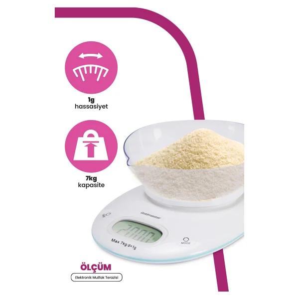 Goldmaster IN-6121 Ölçüm Mutfak Tartısı - Görsel 4