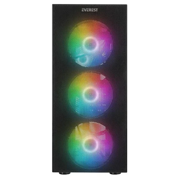 Everest Faced V5 4 Fanlı 600 W ATX Oyuncu Kasası - Görsel 2