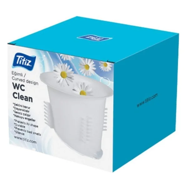 Titiz TP-120 Plastik Wc Matik Tuvalet Kapağı - Tek Kapaklı Koku Önleyici - Beyaz - Kutulu -1 Adet - Görsel 6