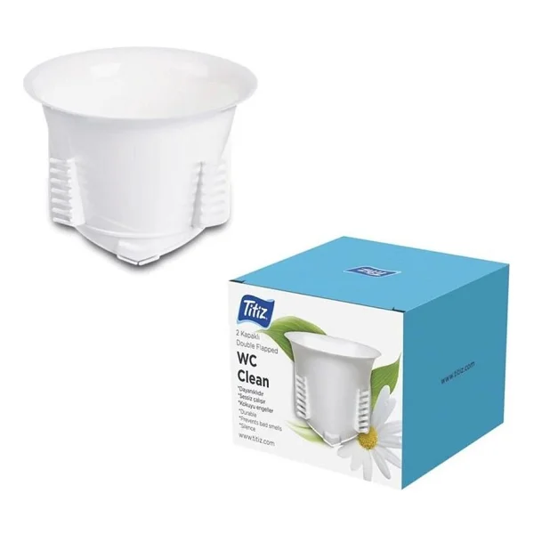 Titiz TP-120 Plastik Wc Matik Tuvalet Kapağı - Tek Kapaklı Koku Önleyici - Beyaz - Kutulu -1 Adet - Görsel 2