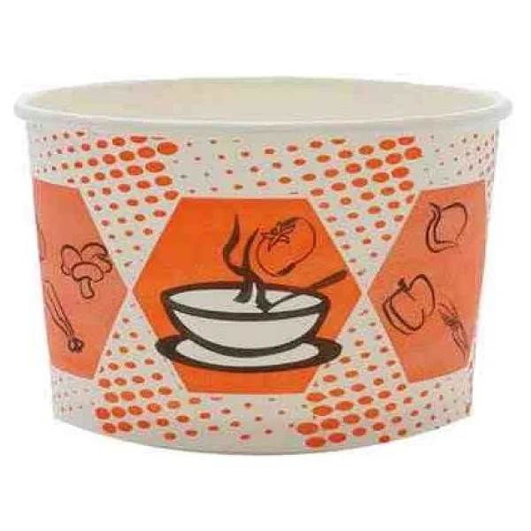 Asya Cup Çorba Kasesi Karton Kağıt 250 Li Kapaksız 16 Oz - Görsel 2