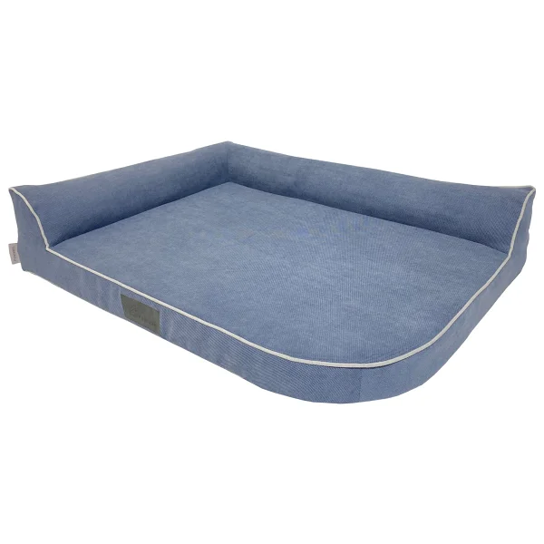 Pawiyans Bolster-L Üst Kalite Köpek Yatağı Süngerli Sıvı Geçirmez Alezli. %100 Elyaflı. 2 Fermuarlı - 57 x 71 cm - Petrol Mavisi - Görsel 4