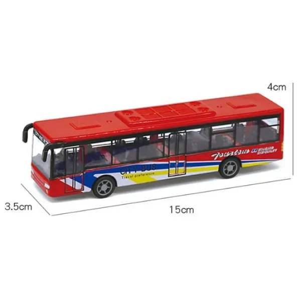 Ctoys 1210-1D17 Metal Cek Birak Otobus Oyuncak - Görsel 3