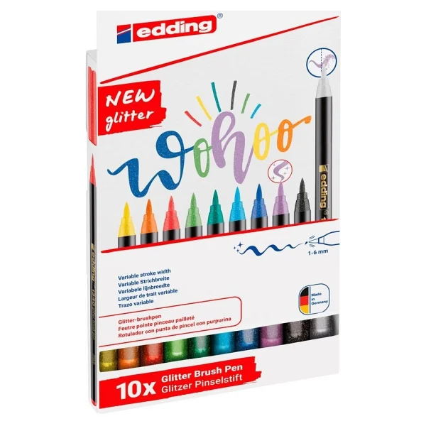 Edding 1340 Simli 10'lu Fırça Uçlu Keçeli Kalem Seti - Görsel 7