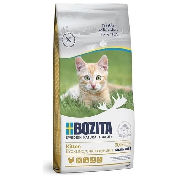 Bozita Feline Kitten Tavuk ve İskandinav Somonlu 2 kg Yavru Kuru Kedi Maması - Görsel 4