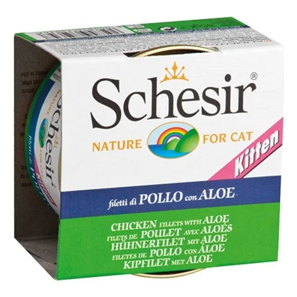 Schesir Tavuklu ve Aloe Veralı 85 gr Yavru Konserve Kedi Maması - Görsel 4