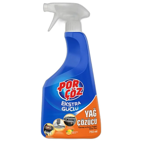 Porçöz Ekstra Güçlü 750 ml 2'li Yağ Çözücü Sprey - Görsel 2