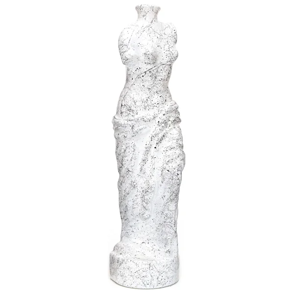 Missi Mermer Desenli Venüs Cam Vazo (25 CM) - Görsel 3