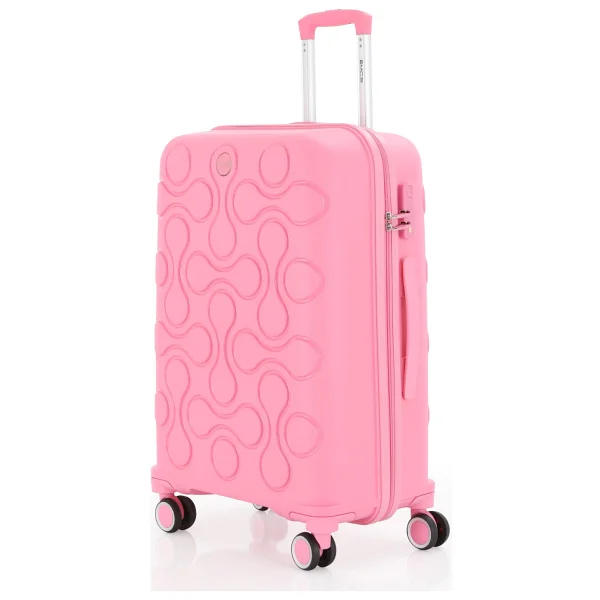 Mçs V376 Polipropilen Pembe Kabin + Orta + Büyük Boy 3'lü Valiz Seti - Görsel 2
