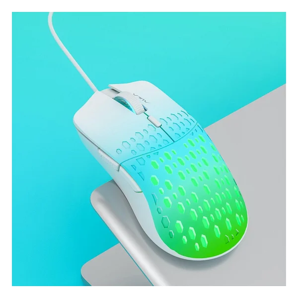 Aula S11 Pro Yeşil RGB Optik Kablolu Oyuncu Mouse - Görsel 3