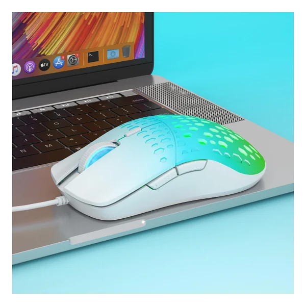 Aula S11 Pro Yeşil RGB Optik Kablolu Oyuncu Mouse - Görsel 4