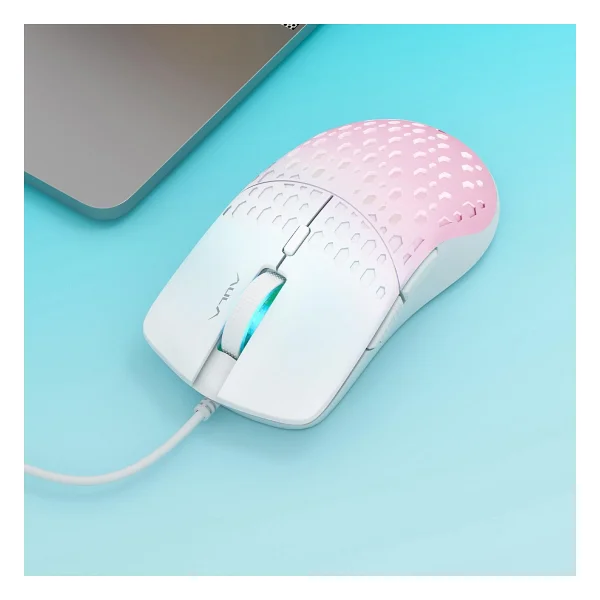 Aula S11 Pro Pembe RGB Optik Kablolu Oyuncu Mouse - Görsel 5