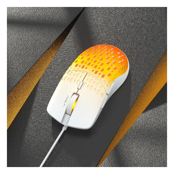 Aula S11 Pro Turuncu RGB Optik Kablolu Oyuncu Mouse - Görsel 3