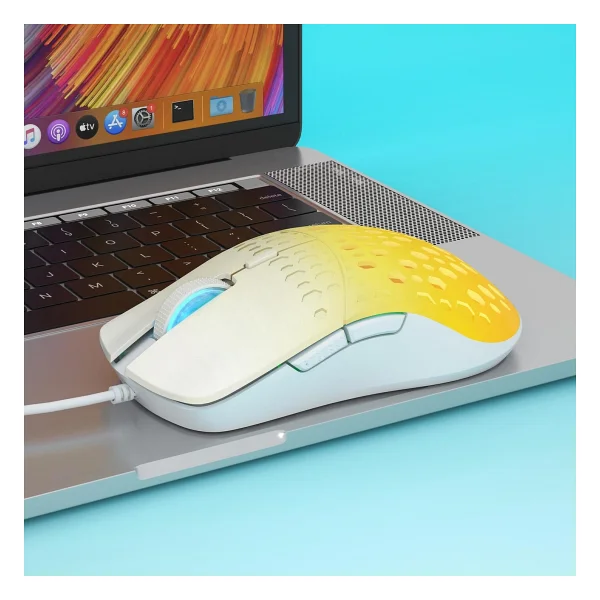 Aula S11 Pro Sarı RGB Optik Kablolu Oyuncu Mouse - Görsel 4