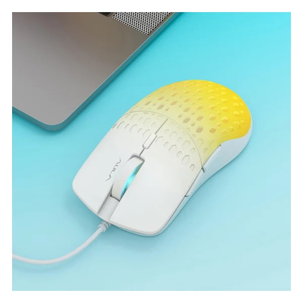 Aula S11 Pro Sarı RGB Optik Kablolu Oyuncu Mouse - Görsel 5