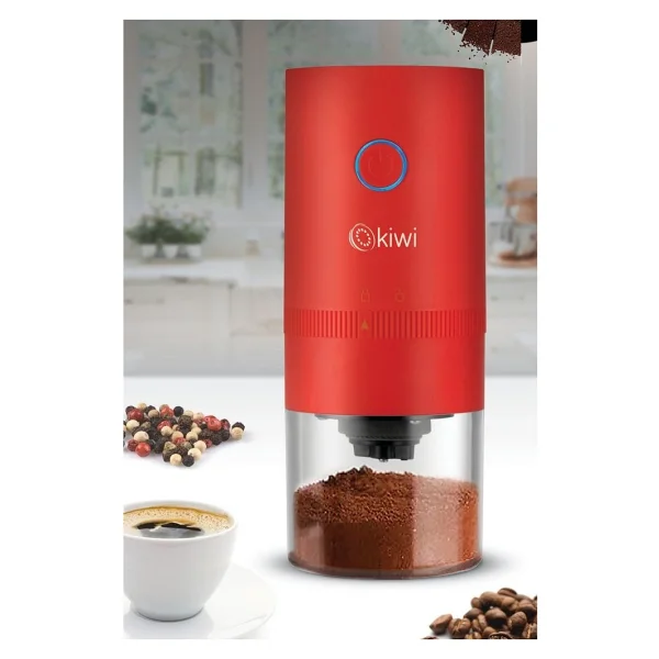 Kiwi Şarjlı Seramik Bıçaklı Kahve Ve Baharat Öğütücü Siyah - Görsel 4