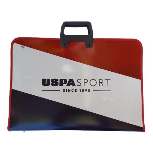 U.S. Polo Assn. 55 x 40 cm Resim Proje Çizim Çantası - Beyaz - Kırmızı - Görsel 4