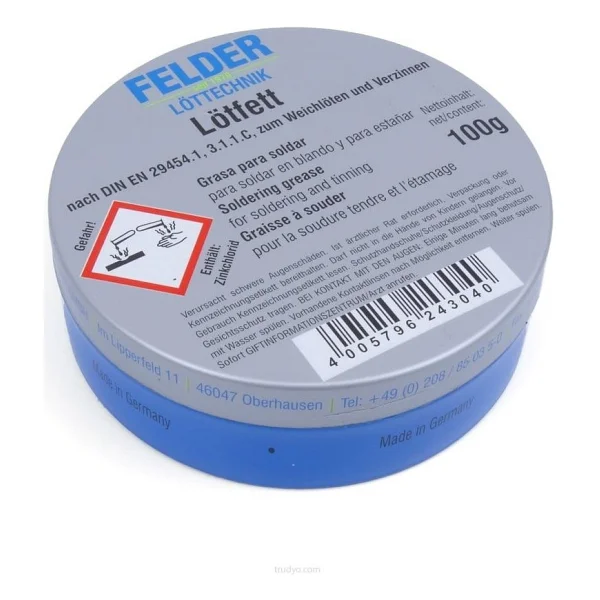 Tayfun Lötfett Felder 100 Gram Kaliteli Lehim Pastası - Görsel 3