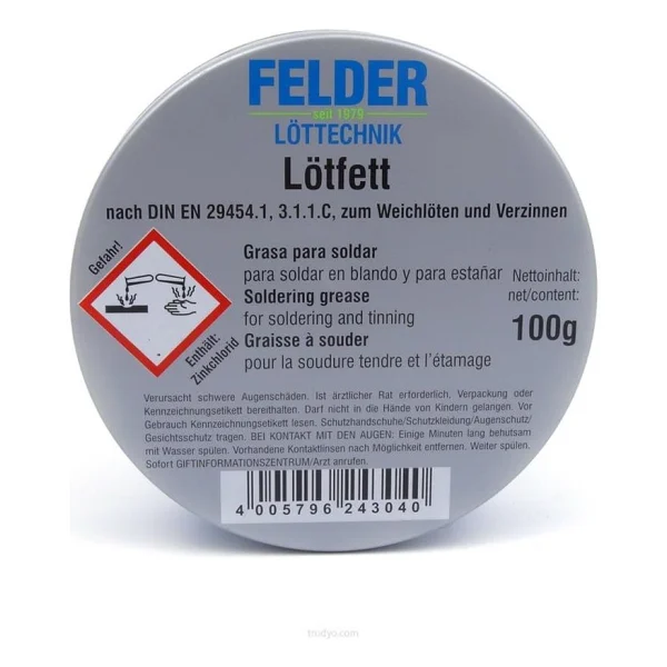 Tayfun Lötfett Felder 100 Gram Kaliteli Lehim Pastası - Görsel 2