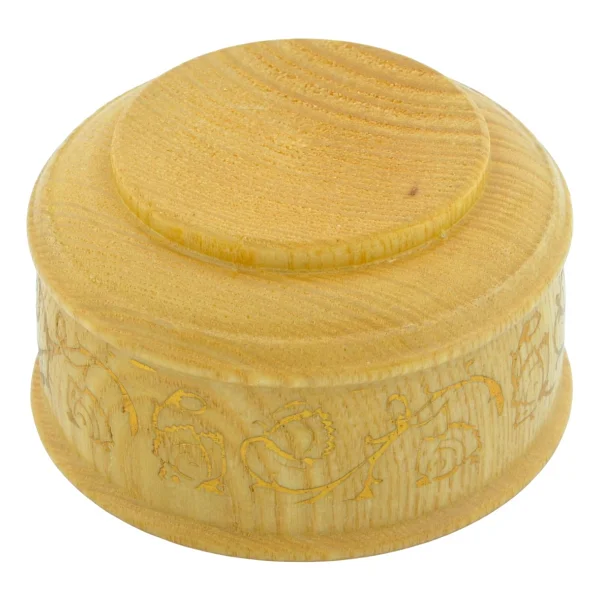 Hit Dükkan 2 Adet Ahşap Yaldızlı Içi Vernikli Dekoratif Şık Kase Çerezlik (5CMX9CM) - Görsel 4