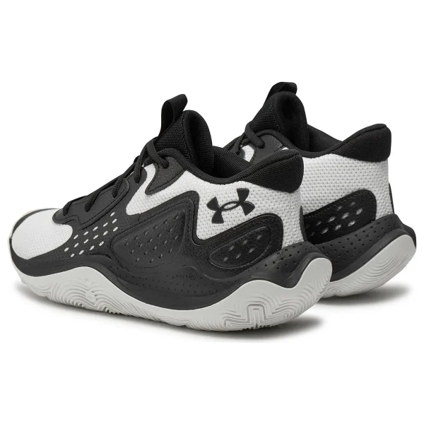 Under Armour Jet 23 3026634-006 Siyah-Beyaz Erkek Basketbol Ayakkabısı - Görsel 3