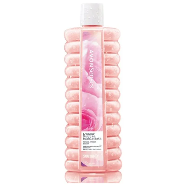 Avon L'Amour Sunrise Gül ve Kehribar Kokulu 500 ml Banyo Köpüğü - Görsel 6