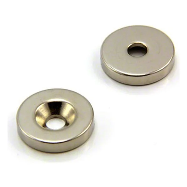 Dünya Magnet 5 Adet 12mm X 7/3,5mm X 3mm Havşa Delikli Güçlü Neodyum Mıknatıs - Görsel 2