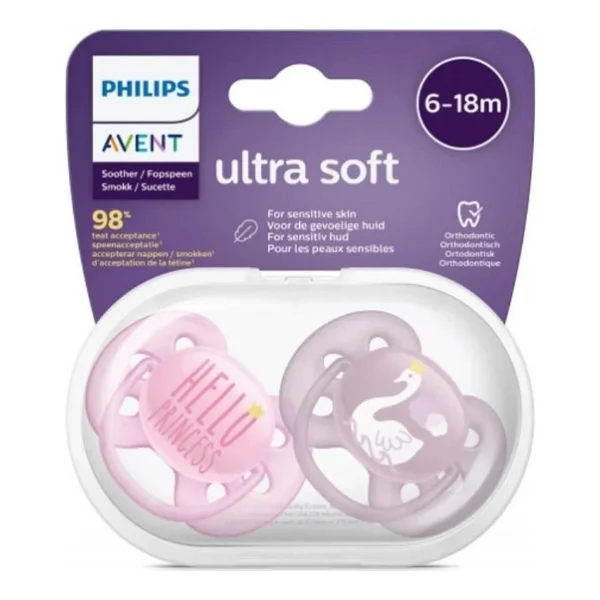 Philips Avent SCF223/02 Ultra Soft Kız 6-18 Ay 2'li Emzik - Görsel 4