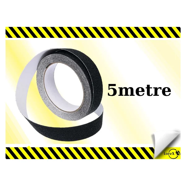 Lorex Merdiven Kaydırmaz Bant 25 mm x 5 Metre Siyah - Görsel 2