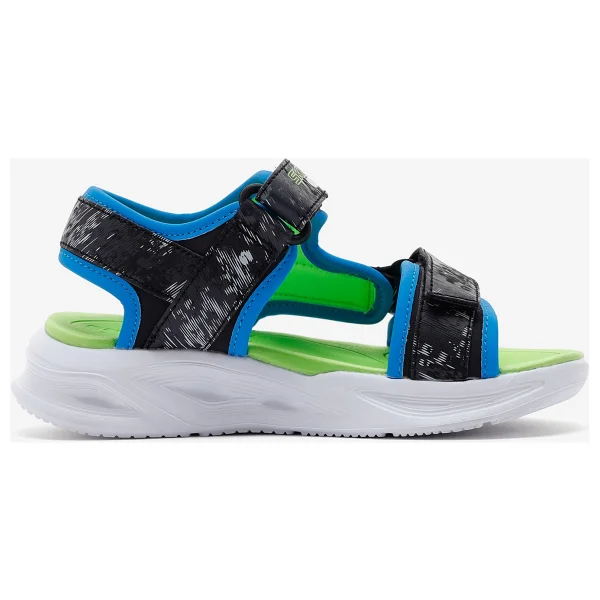 Skechers Sola Glow Aquatastic 401672L-BBLM Işıklı Siyah Çocuk Sandalet - Görsel 2