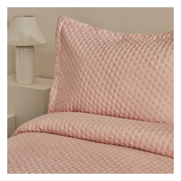 Karaca Home Breeze Soft Somon Çift Kişilik Yatak Örtüsü Takımı - Görsel 4