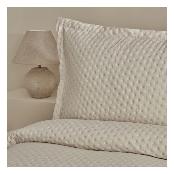Karaca Home Breeze Soft Ekru Çift Kişilik Yatak Örtüsü Takımı - Görsel 4